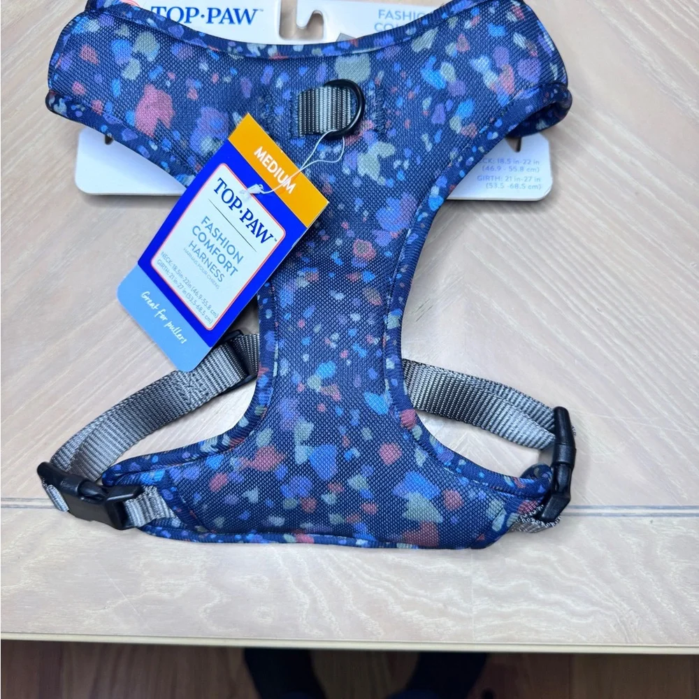 NWT New Top Paw Dog Comfort Harness for pullers Sz M Sz chart in pics NEW